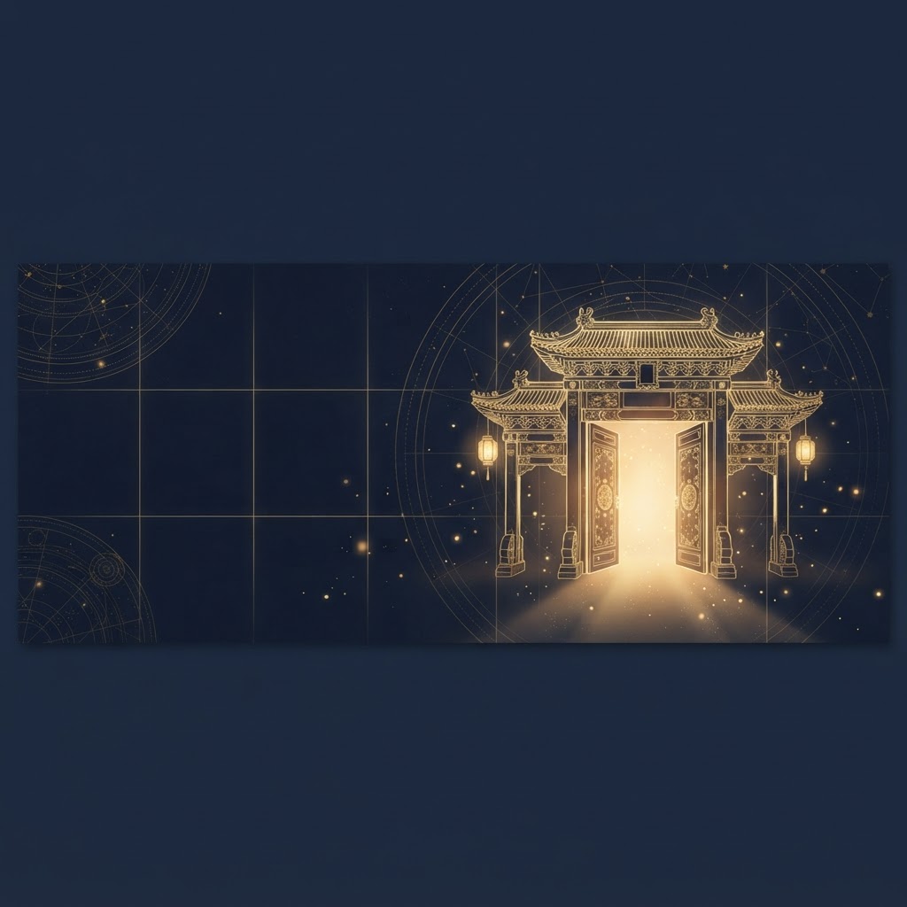 Qi Men Dun Jia: The Open Door, From Battlefield Exit to Business Launch hero illustration