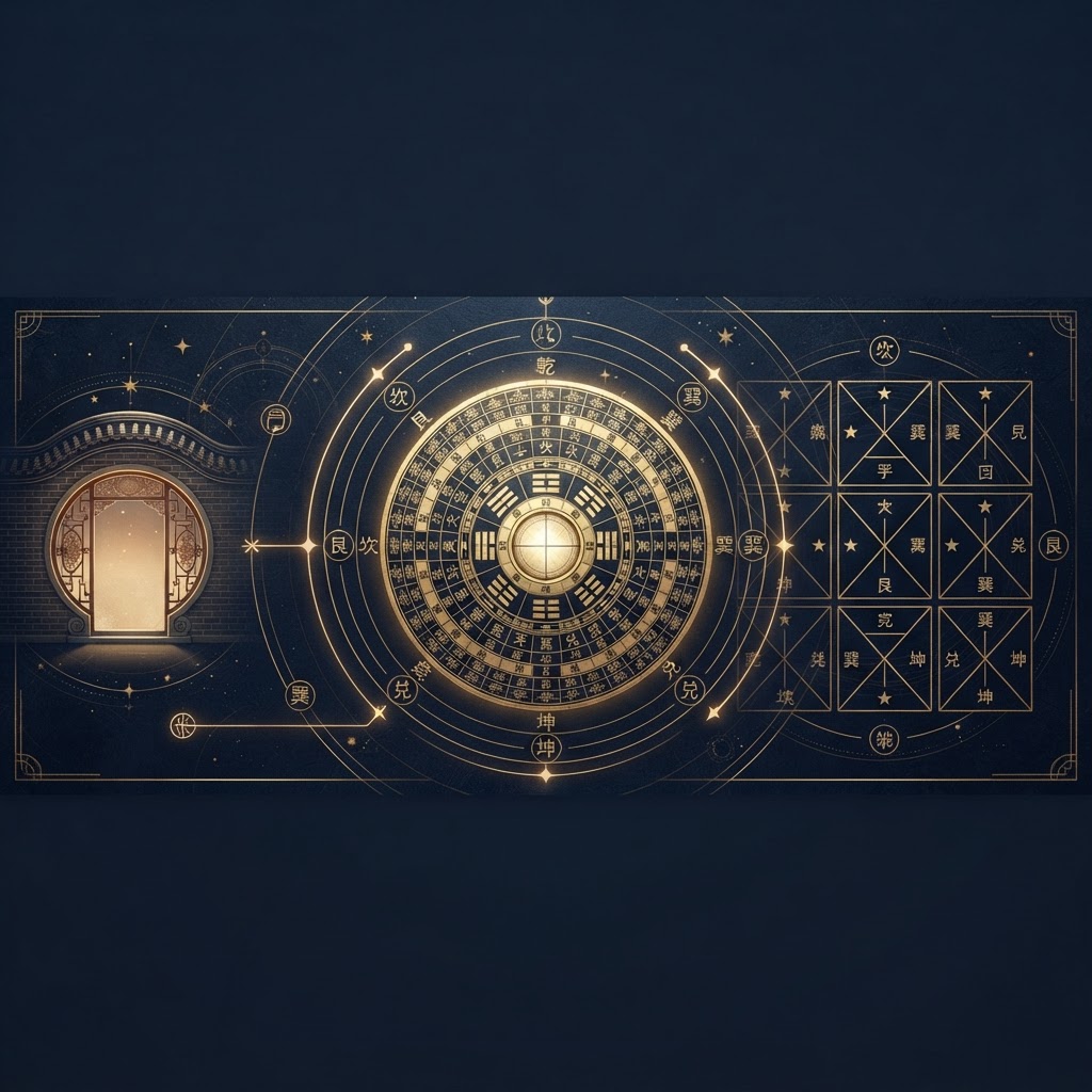 Qi Men Dun Jia: The Fan Yin Chart, Reversal, Returns and the Back Door hero illustration