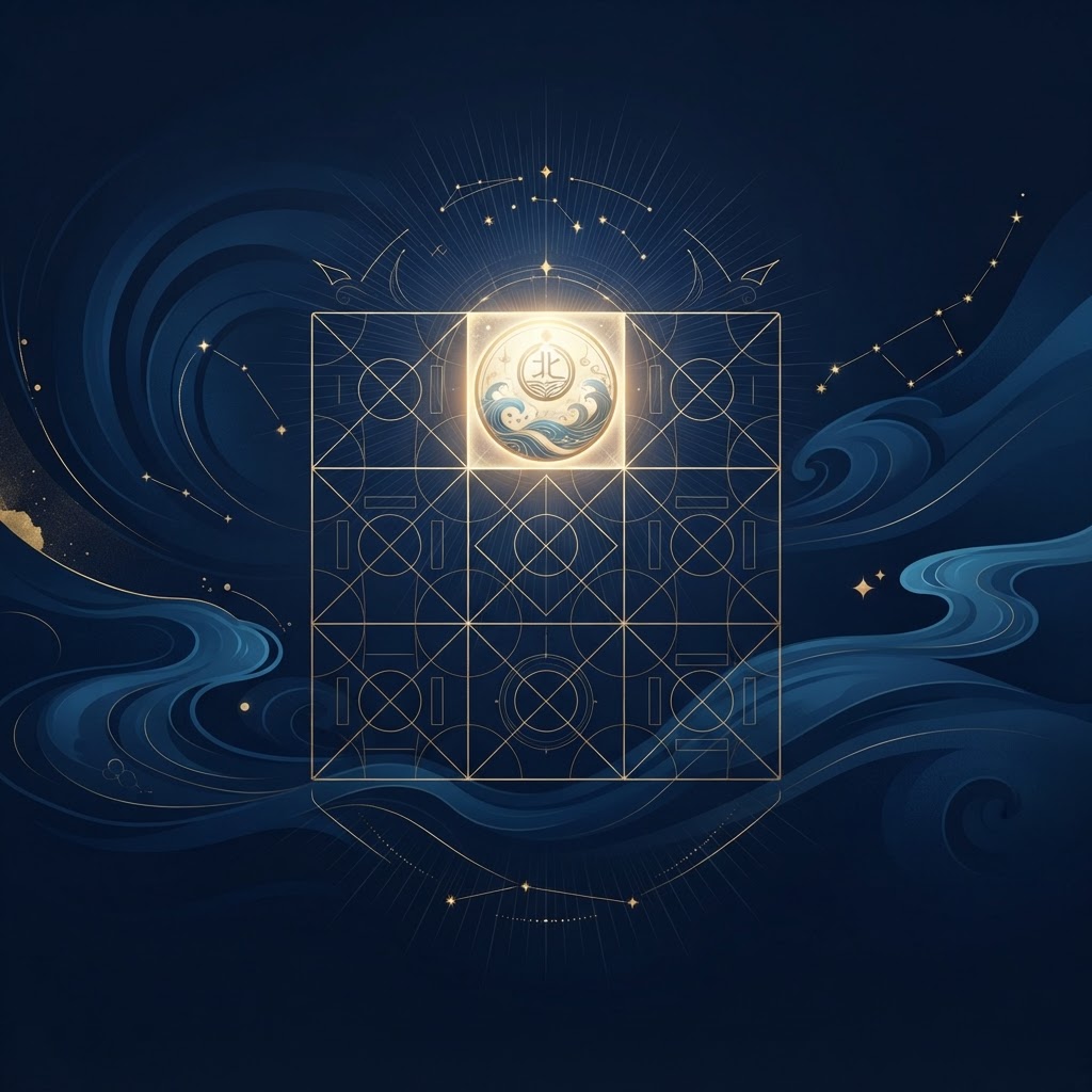 Qi Men Dun Jia: Palace One, the North Palace, Rest, Roots and Quiet Timing hero illustration