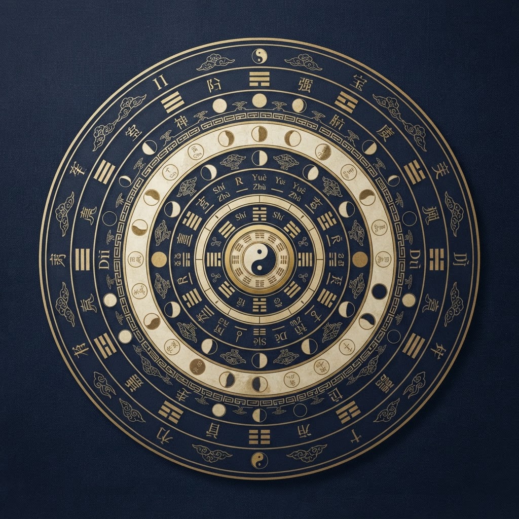 Qi Men Dun Jia: Hour, Day, Month and Year Charts, Stacking Time Frames in Practice hero illustration