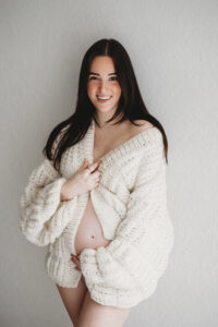 Zwangerschapsshoot in de studio