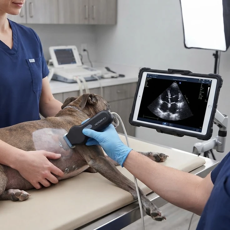 Ecografia cardiaca e addominale veterinaria sul campo