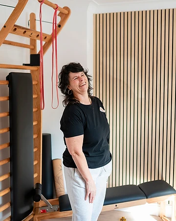 Emily in the Holora strength studio