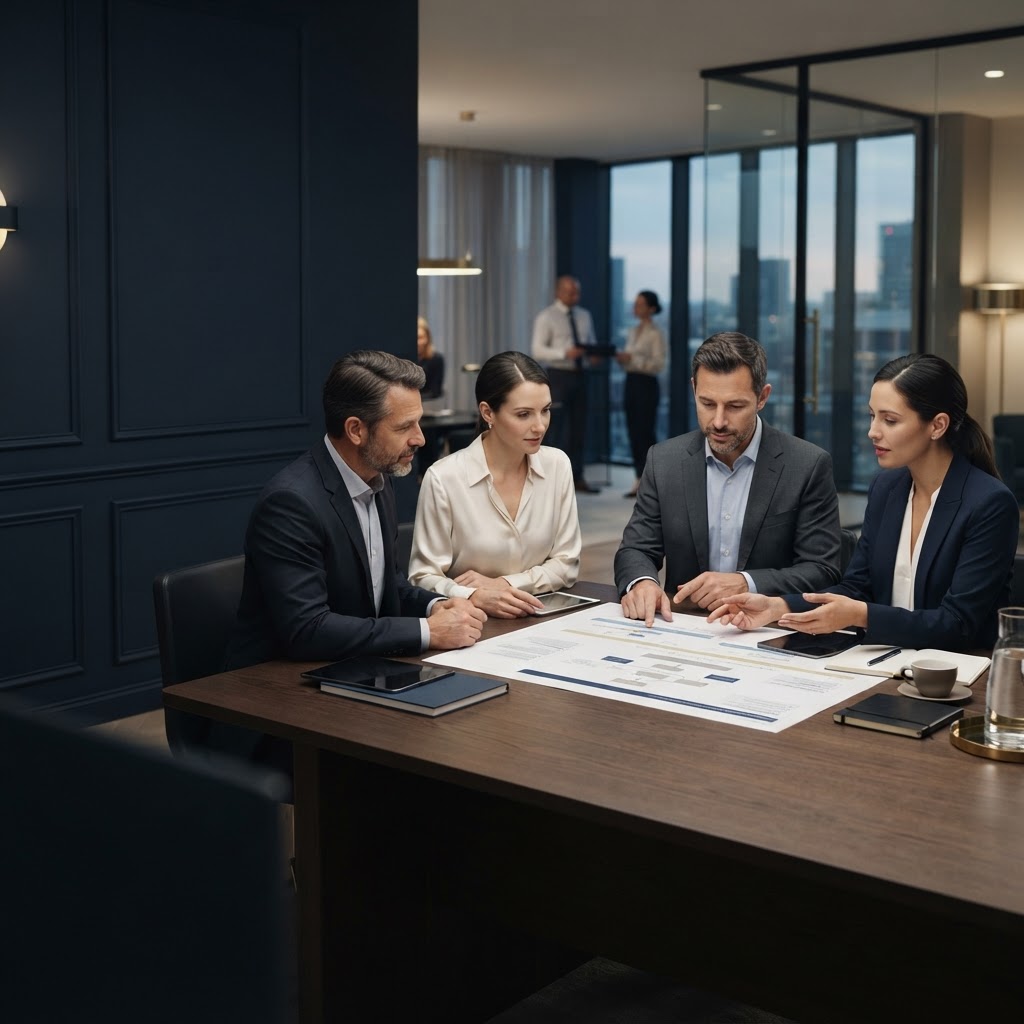 Professional employer and agency partnership illustration for CrestVale International
