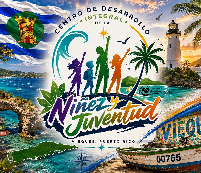 Jóvenes de Vieques estudiando juntos