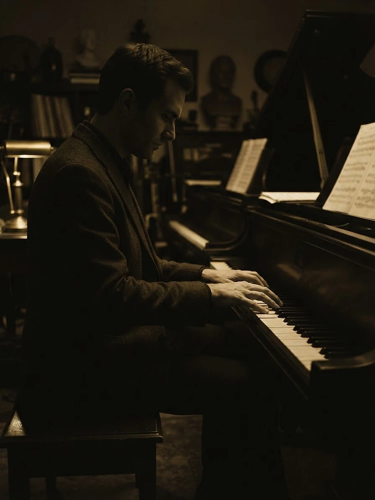 David Raygoza in the studio