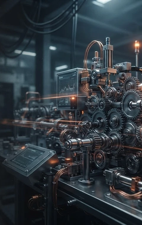 Mecanismos industriais de precisão sincronizados