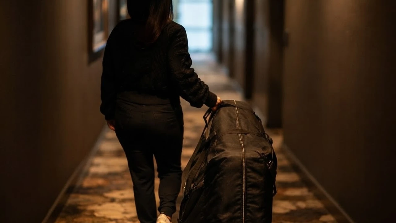 An Honor Concierge therapist arriving with equipment for an in-room wellness visit