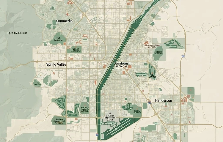 Las Vegas area neighborhoods served by Honor Concierge