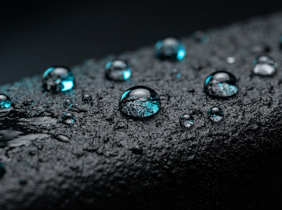 Hydrophobic undercoating beading water