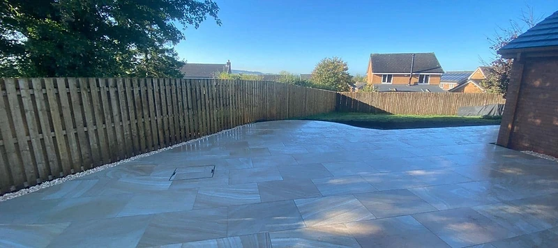 Finished landscaping project by JMB