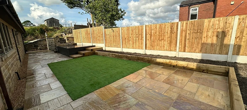 Finished landscaping project by JMB