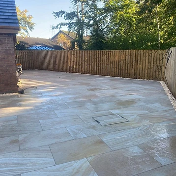 After — 130sqm of Porcelain Patio 5 by JMB Design. Build & Driveways