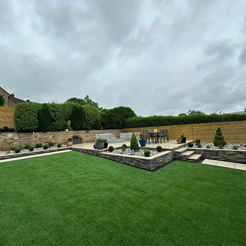Raised Patio & Dining Terrace — Patios project by JMB Design. Build & Driveways in Colne, Lancashire