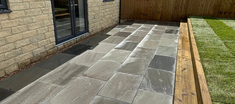Finished landscaping project by JMB