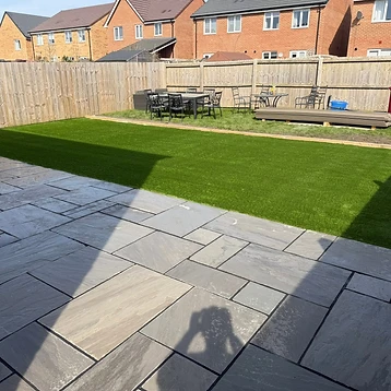 After — Indian Paving & Turf on Grano Base 4 by JMB Design. Build & Driveways