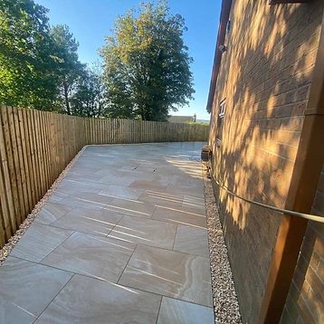 After — 130sqm of Porcelain Patio 3 by JMB Design. Build & Driveways
