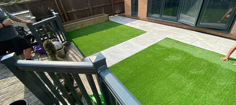 Finished landscaping project by JMB