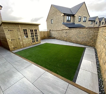 Cliviger before & after garden renovation by JMB