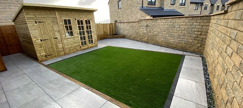 Finished landscaping project by JMB