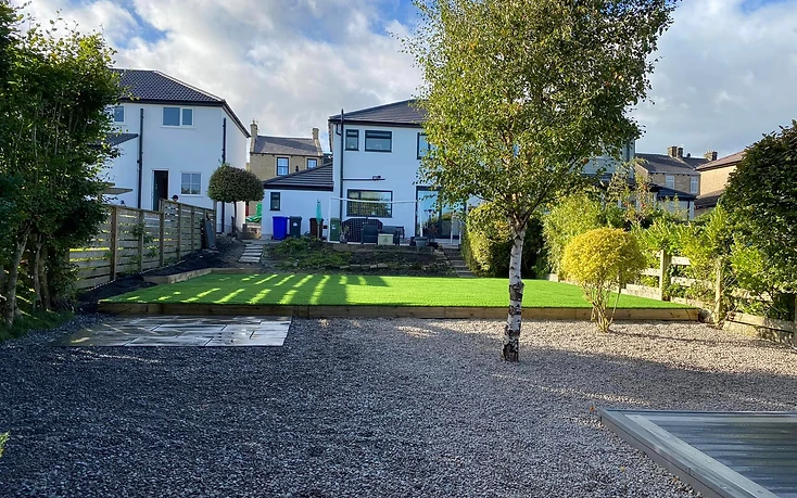After — A Big Artificial Turf Job 1 by JMB Design. Build & Driveways