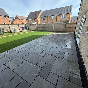 After — Indian Paving & Turf on Grano Base 2 by JMB Design. Build & Driveways
