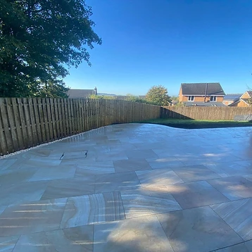 After — 130sqm of Porcelain Patio 2 by JMB Design. Build & Driveways