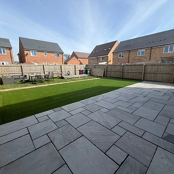After — Indian Paving & Turf on Grano Base 5 by JMB Design. Build & Driveways