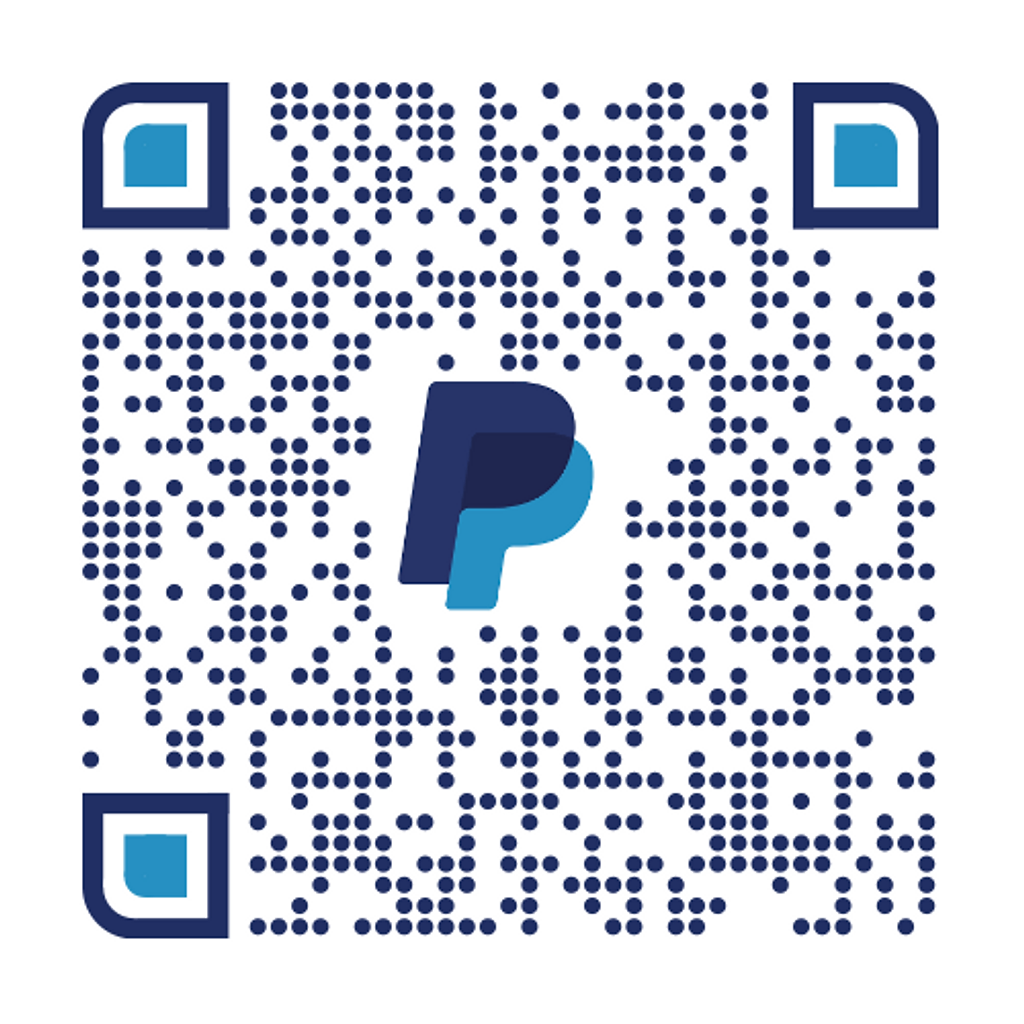 Scan to donate via PayPal