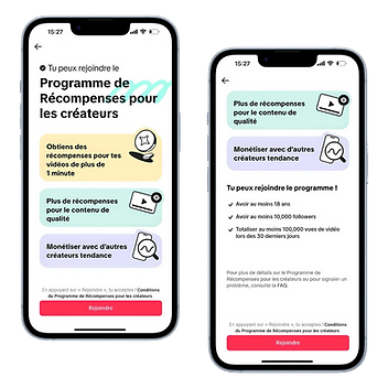 Programme de Récompenses pour les créateurs