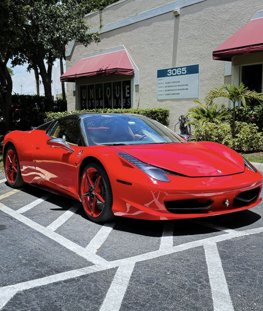Ferrari — Red Coupe Wrap