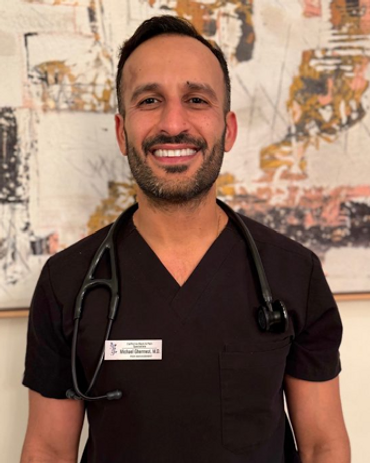 Portrait of Dr. Michael Ghermezi, MD, pain management physician in California