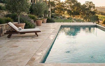 Travertine Pool Decks and Patios: Bringing Stone Back Around Bay Area Pools