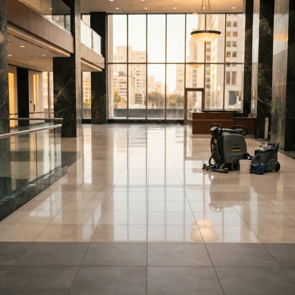 Commercial tile and stone restoration in the Bay Area