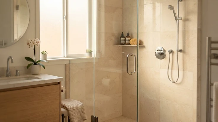 Hard Water, Soap Scum and Etch Marks: Restoring Marble and Travertine Showers in Bay Area Bathrooms
