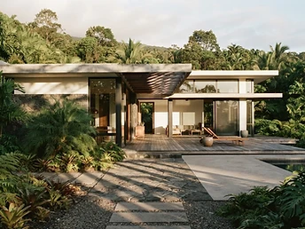 A modern minimalist retreat house in tropical Hawaii
