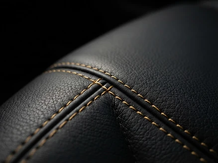 Leather detailing