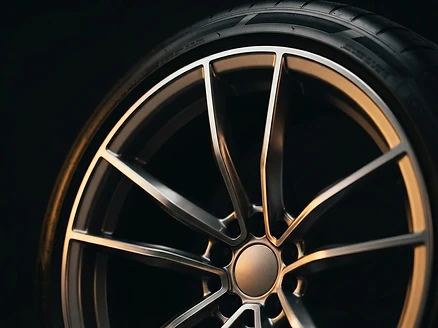 Wheel and rim finish
