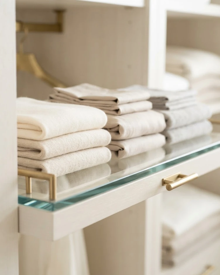 Pristine high-end closet interior
