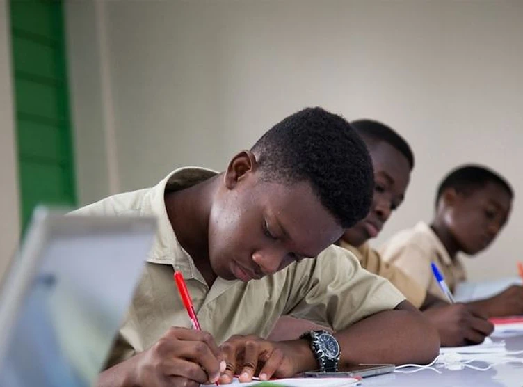 Young people participating in an education workshop