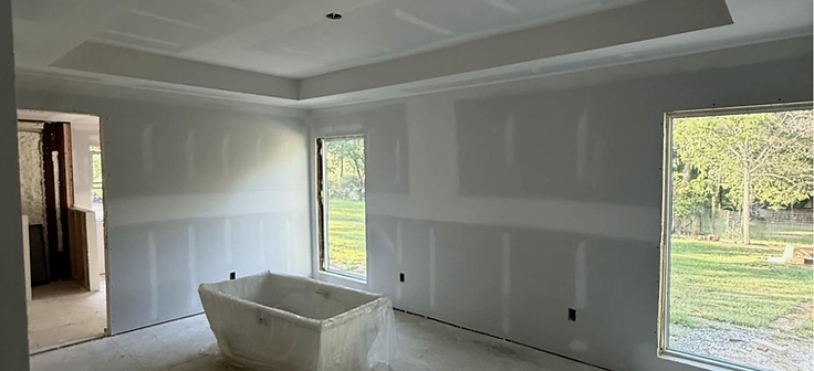 Bathroom drywall phase