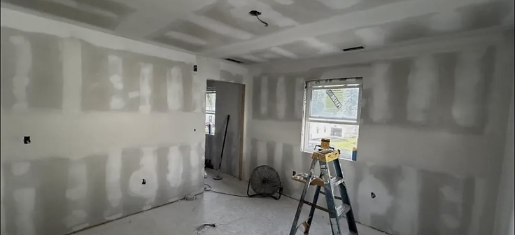 Seam taping and mudding