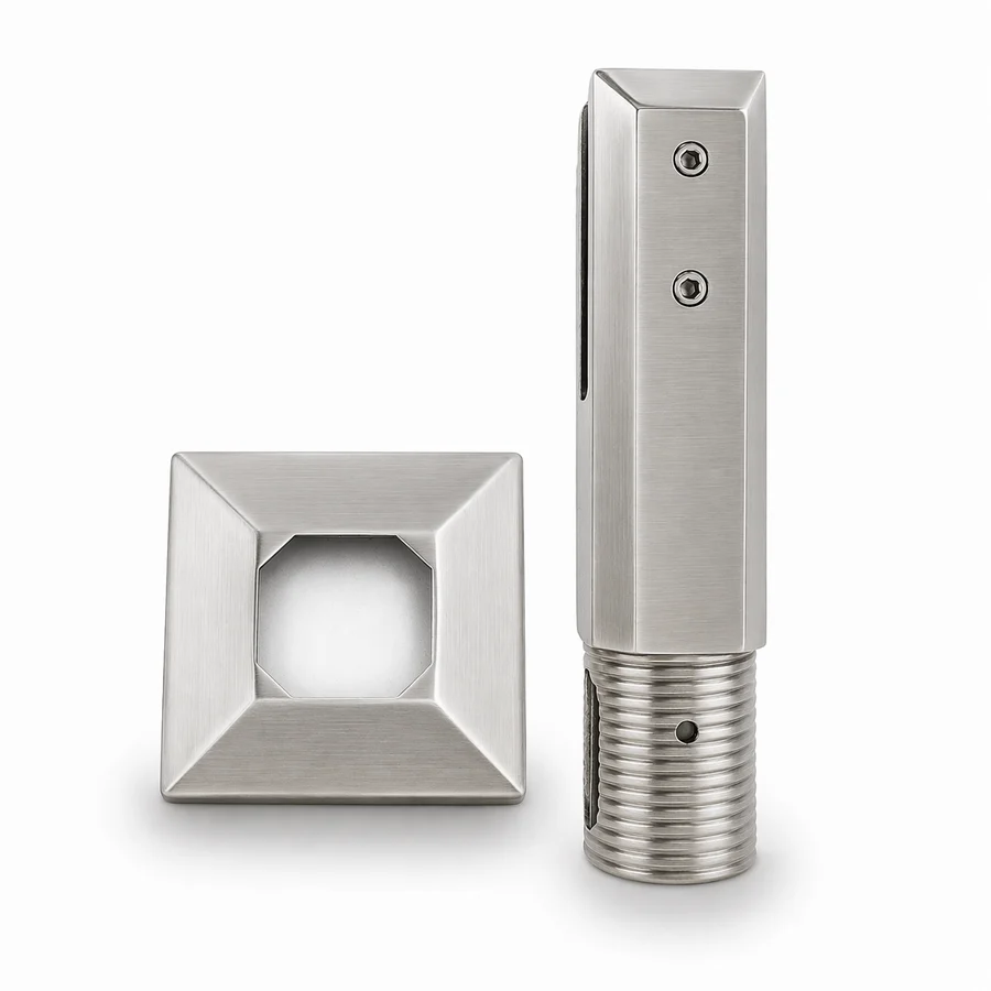 Core-Drilled Spigot 12mm Brushed