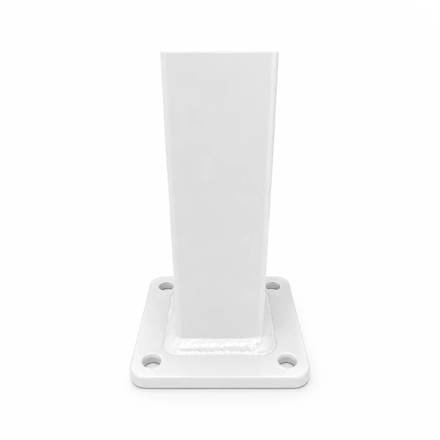 Aluminium Base Plate Post 50x50x1300 White