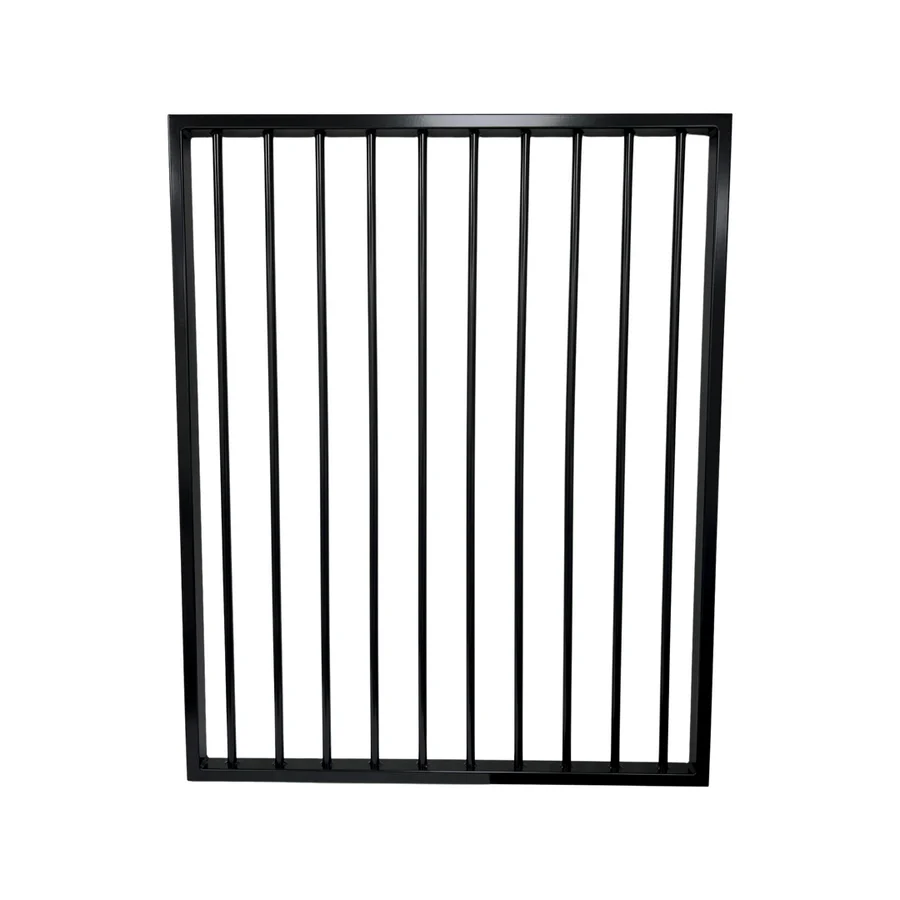 Flat-top Aluminium Pool Gate — Satin Black