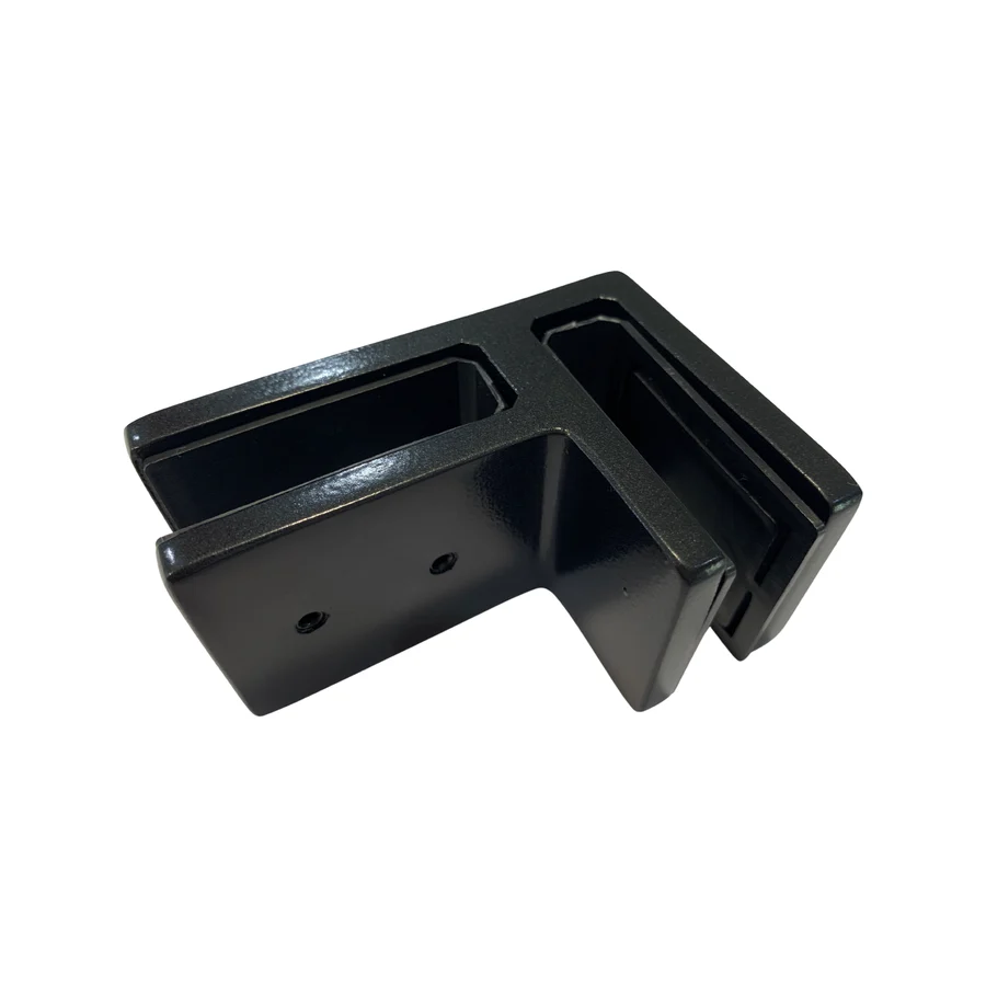 Square Corner Clamp Matte Black