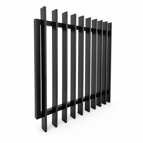 Radiator Aluminium Pool Gate — Black