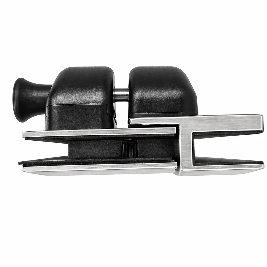 Glass-to-Glass Inline Latch Brushed