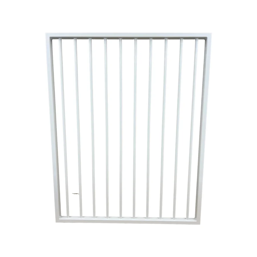 Flat-top Aluminium Pool Gate — White