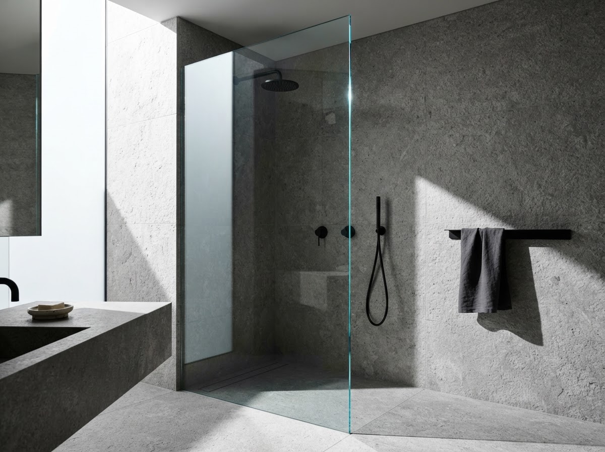 Frameless Shower Screen 900x2000